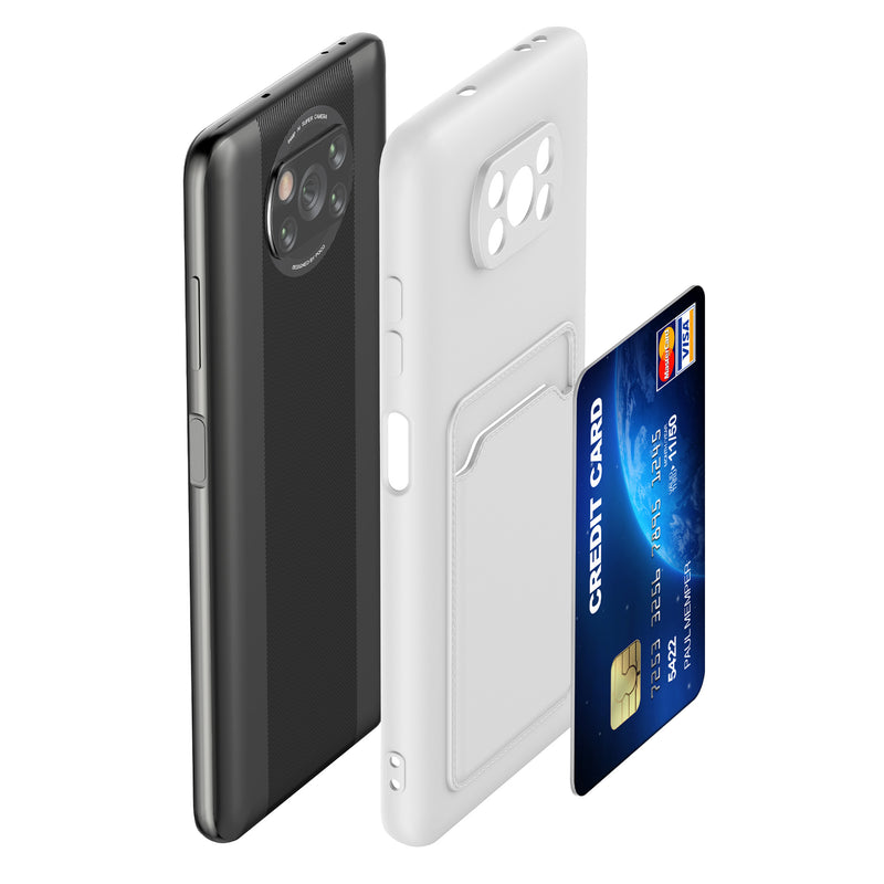 kwmobile Phone Case compatible with Xiaomi Poco X3 NFC / Poco X3 Pro Case - Cell Phone Cover with Card Slot