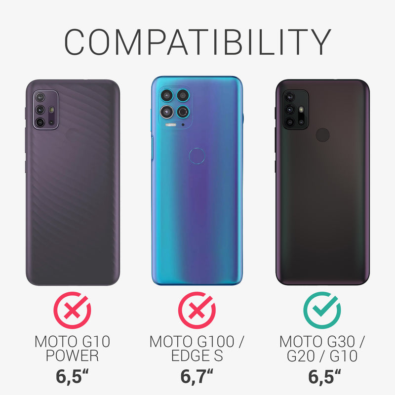 kwmobile Phone Case for Motorola Moto G30 / Moto G20 / Moto G10 - Silicone Case Protective Cover