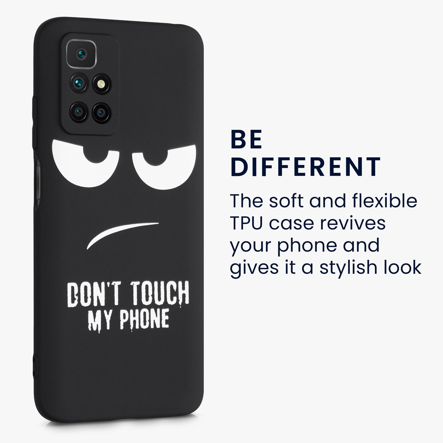 kwmobile Case Compatible with Xiaomi Redmi 10 - Silicone Phone Cover