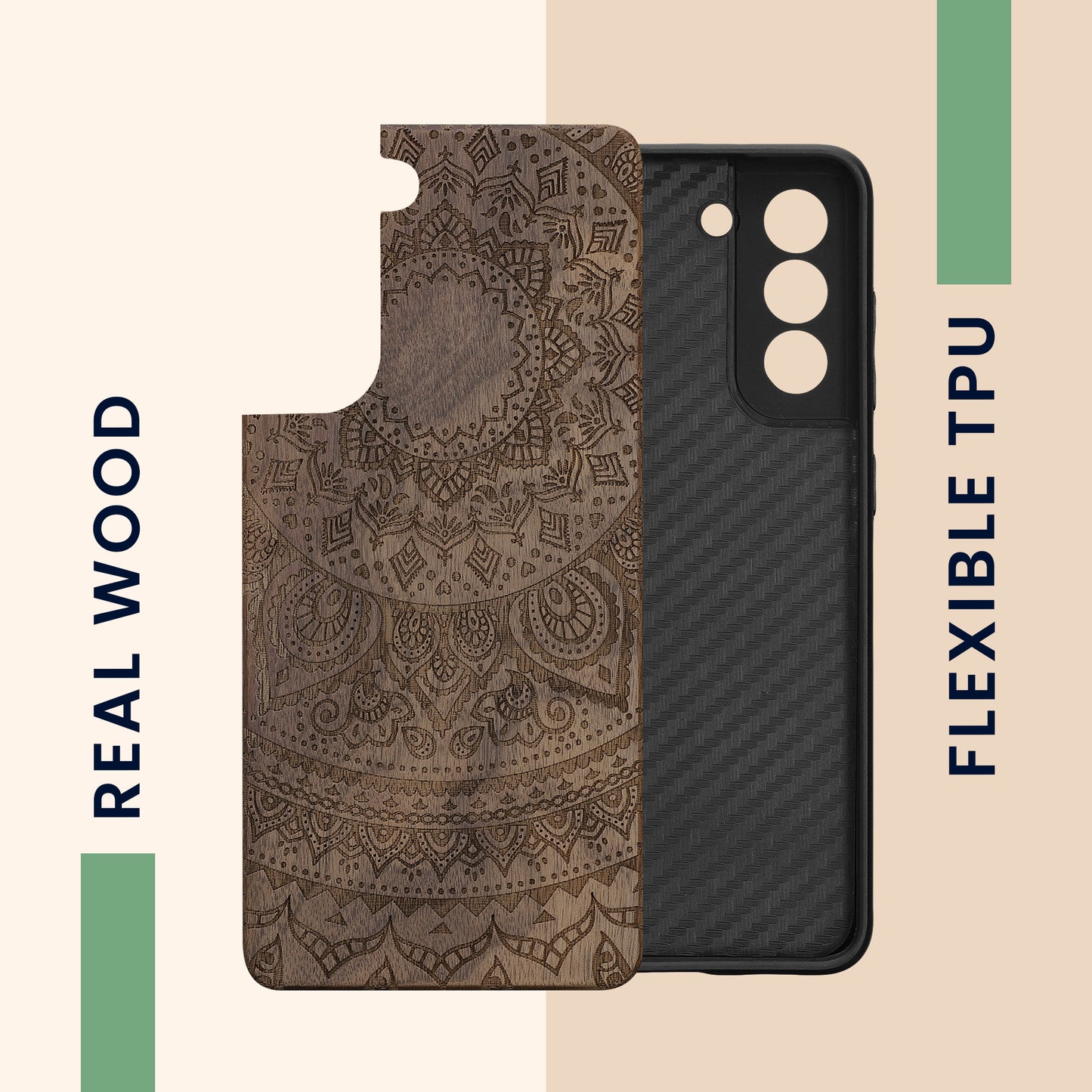 kwmobile Case Compatible with Samsung Galaxy S21 FE - Phone Cover - TPU Phone Case in Rising Sun