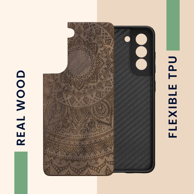 kwmobile Case Compatible with Samsung Galaxy S21 FE - Phone Cover - TPU Phone Case in Rising Sun
