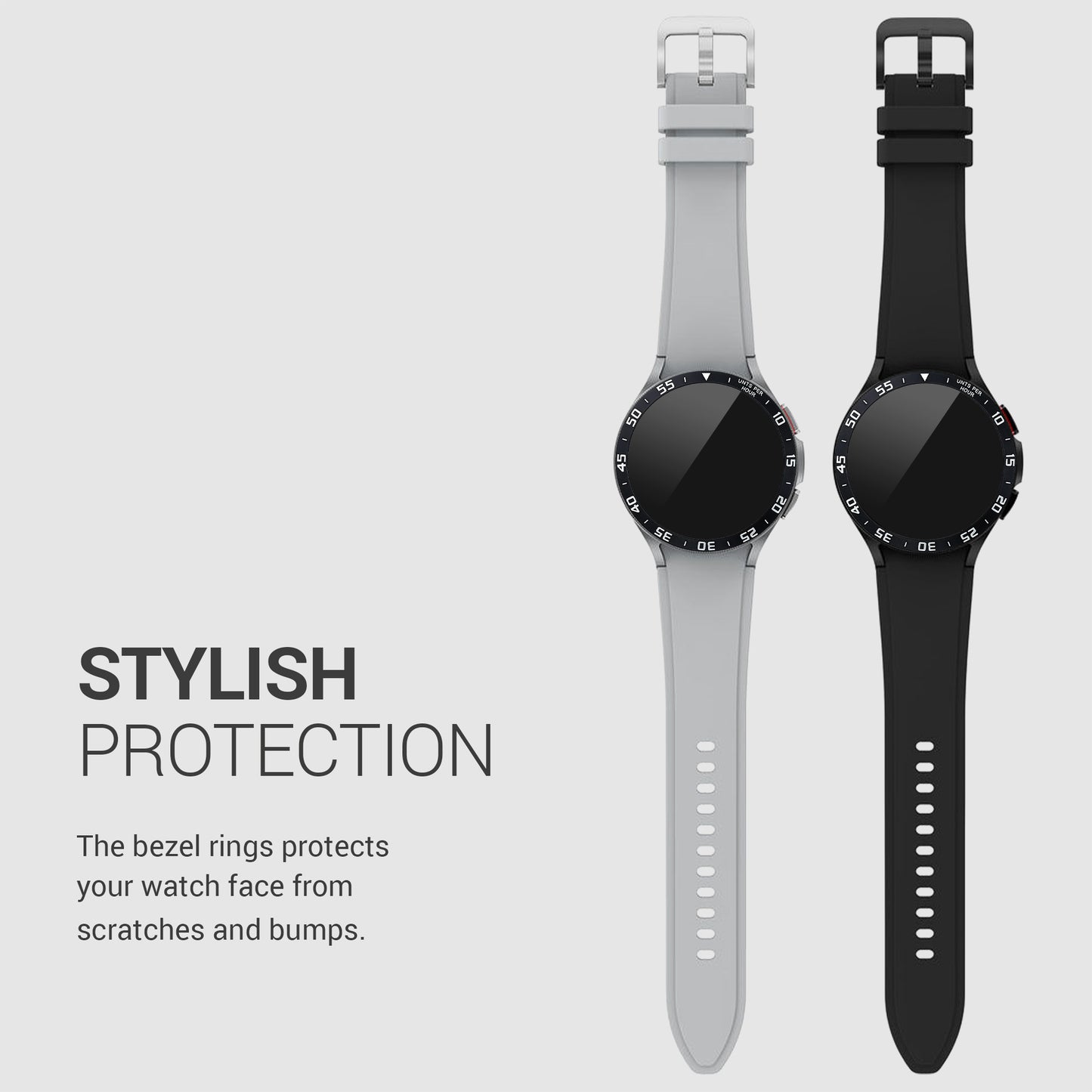 kwmobile Protective Ring Compatible with Samsung Galaxy Watch 4 Classic Fitness Tracker - Bezel Ring