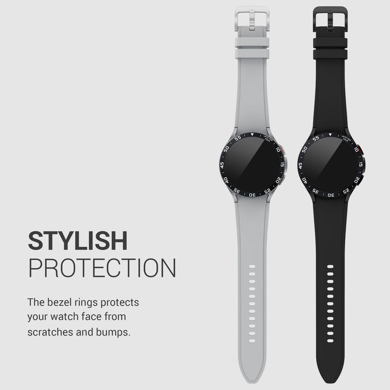 kwmobile Protective Ring Compatible with Samsung Galaxy Watch 4 Classic Fitness Tracker - Bezel Ring