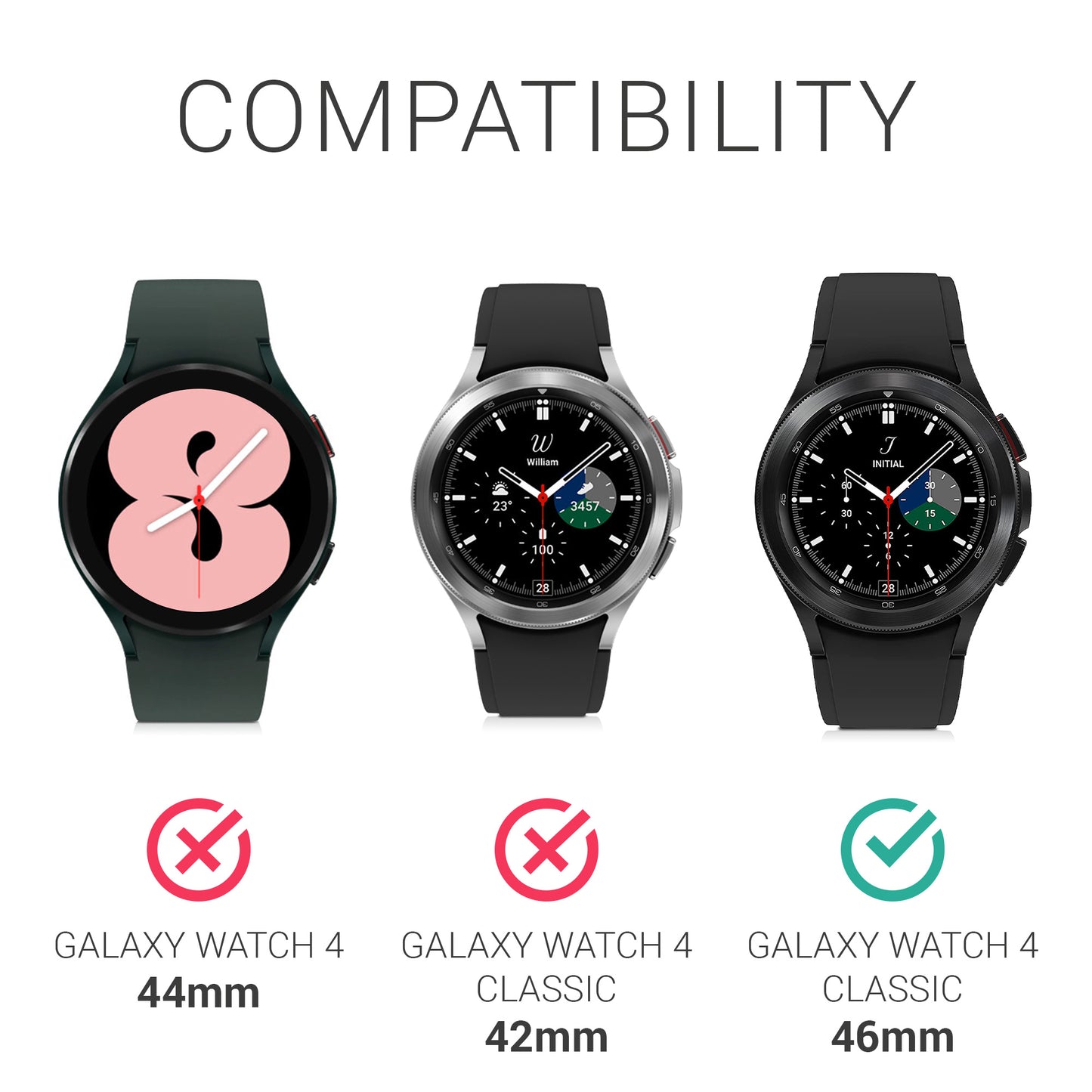 kwmobile Protective Ring Compatible with Samsung Galaxy Watch 4 Classic Fitness Tracker - Bezel Ring