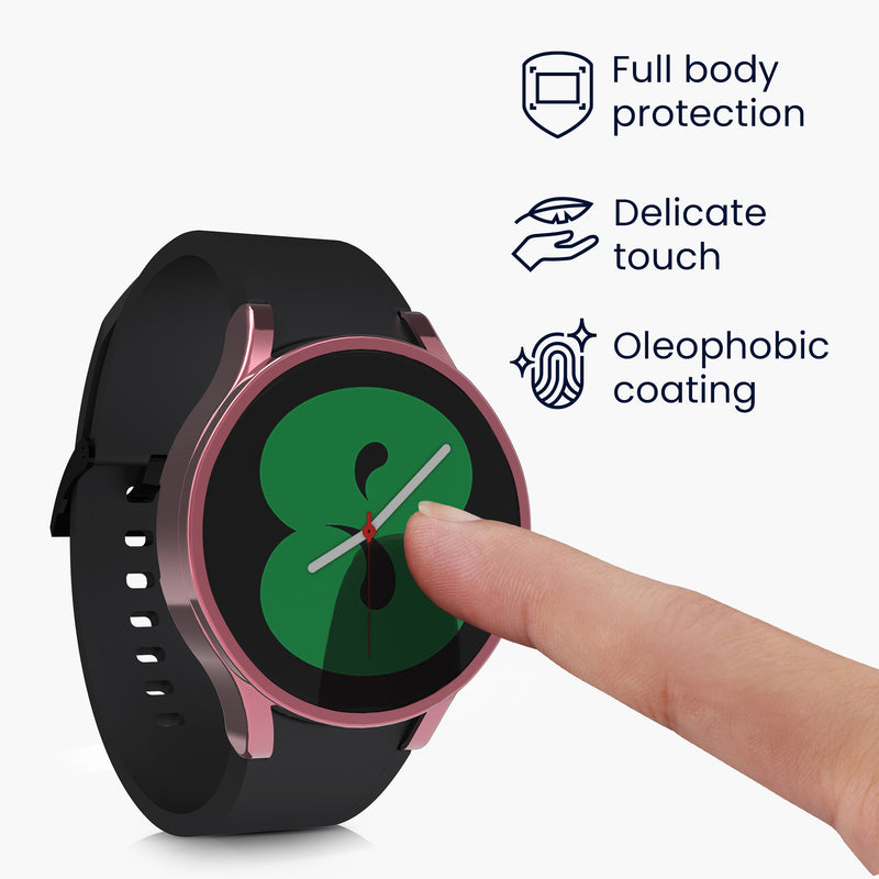 kwmobile Protective Cover for Samsung Galaxy Watch 4 Fullbody Display Cover Set
