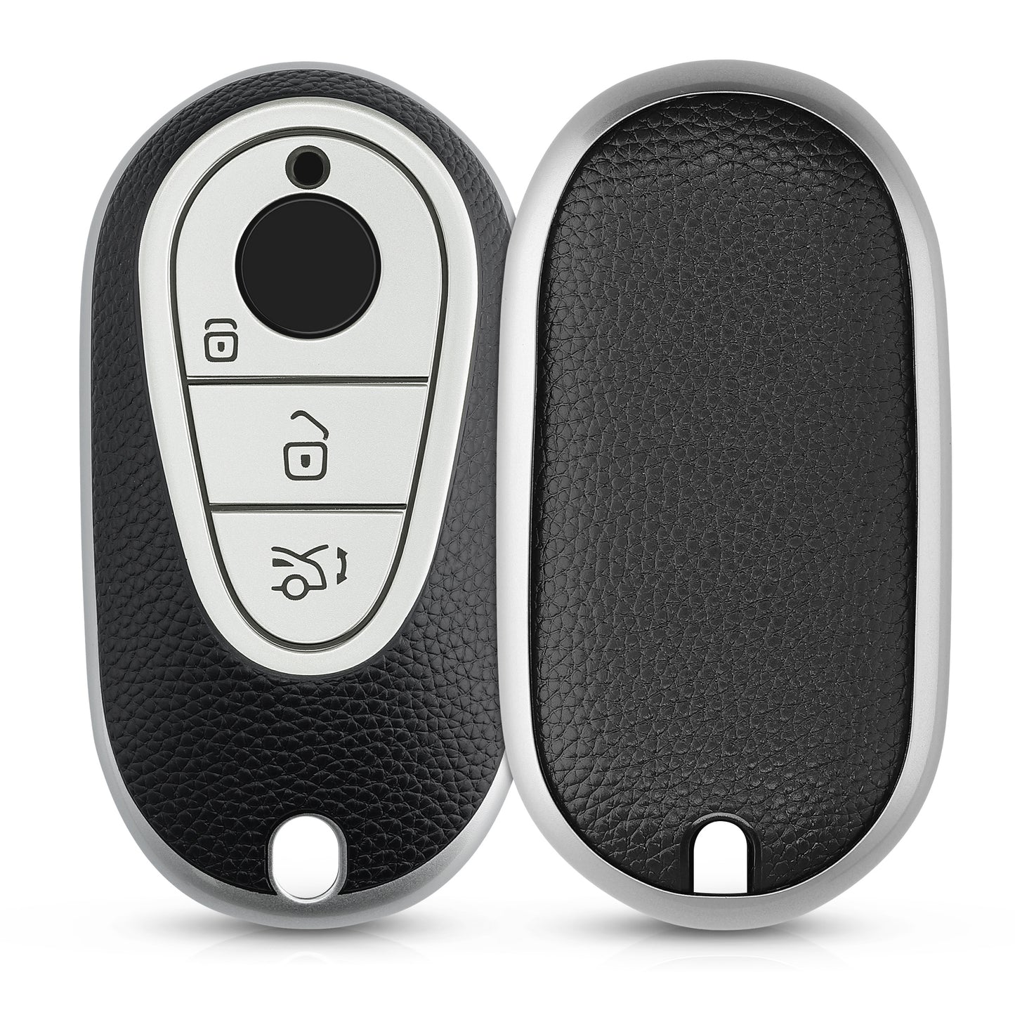 kwmobile Car Key Case Compatible with Mercedes Benz 3-Button Smart Car Key