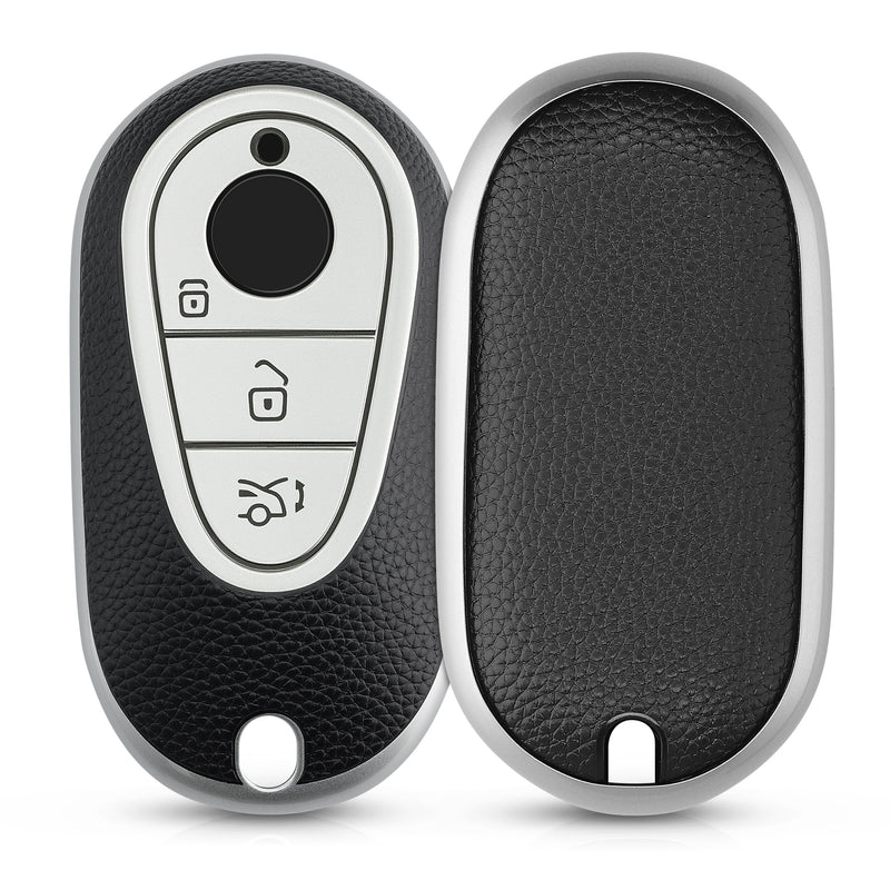 kwmobile Car Key Case Compatible with Mercedes Benz 3-Button Smart Car Key