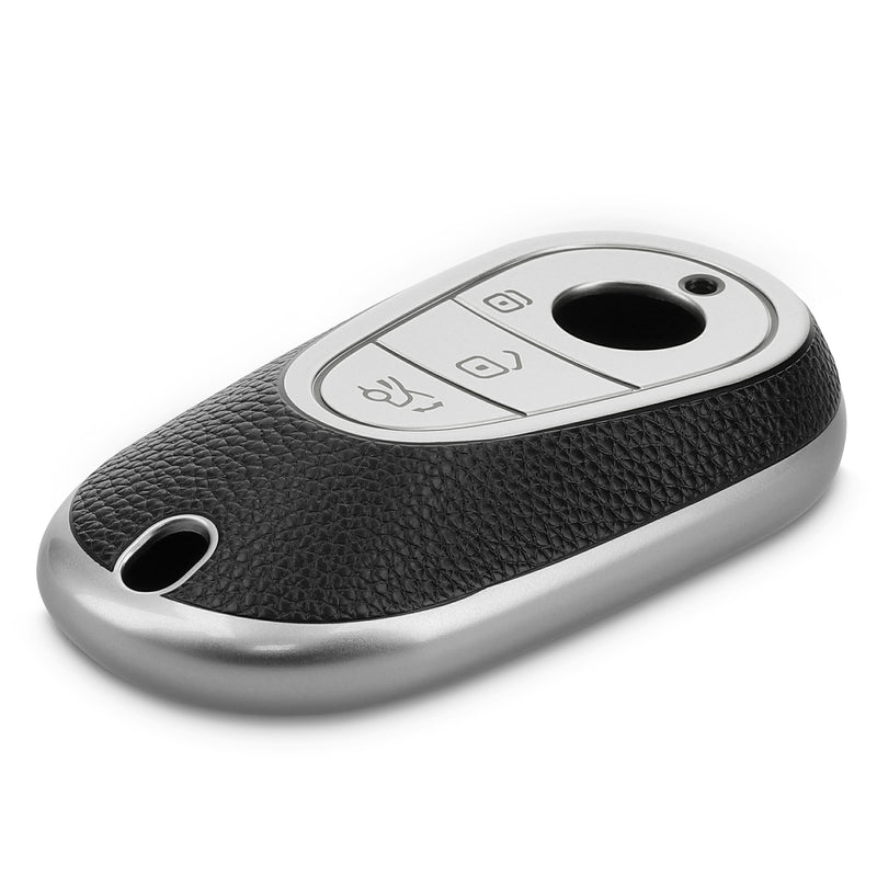 kwmobile Car Key Case Compatible with Mercedes Benz 3-Button Smart Car Key