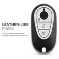 kwmobile Car Key Case Compatible with Mercedes Benz 3-Button Smart Car Key