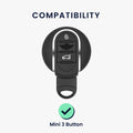 kwmobile Car Key Case compatible with Mini 3-Button Smart Key Car Key Case