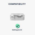 kwmobile Case Compatible with Nothing Ear (1) Case - Headphone Case - Protective Cover