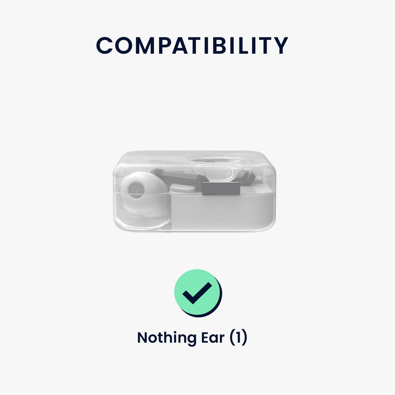 kwmobile Case Compatible with Nothing Ear (1) Case - Headphone Case - Protective Cover