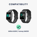 kwmobile USB Cable Charger compatible with Willful ID205 / Yamay SW020 Charging Cable - Smartwatch Replacement Cable - Fitness Tracker Charging Cable