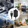 kwmobile USB Cable Charger compatible with Willful ID205 / Yamay SW020 Charging Cable - Smartwatch Replacement Cable - Fitness Tracker Charging Cable