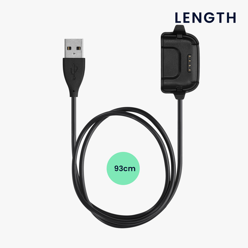kwmobile USB Cable Charger compatible with Willful ID205 / Yamay SW020 Charging Cable - Smartwatch Replacement Cable - Fitness Tracker Charging Cable