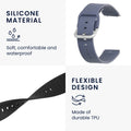 kwmobile Watch Strap for Willful Fitness Tracker / Smartwatch Strap Band Set Replacement Strap Smartwatch