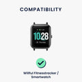 kwmobile Watch Strap for Willful Fitness Tracker / Smartwatch Strap Band Set Replacement Strap Smartwatch