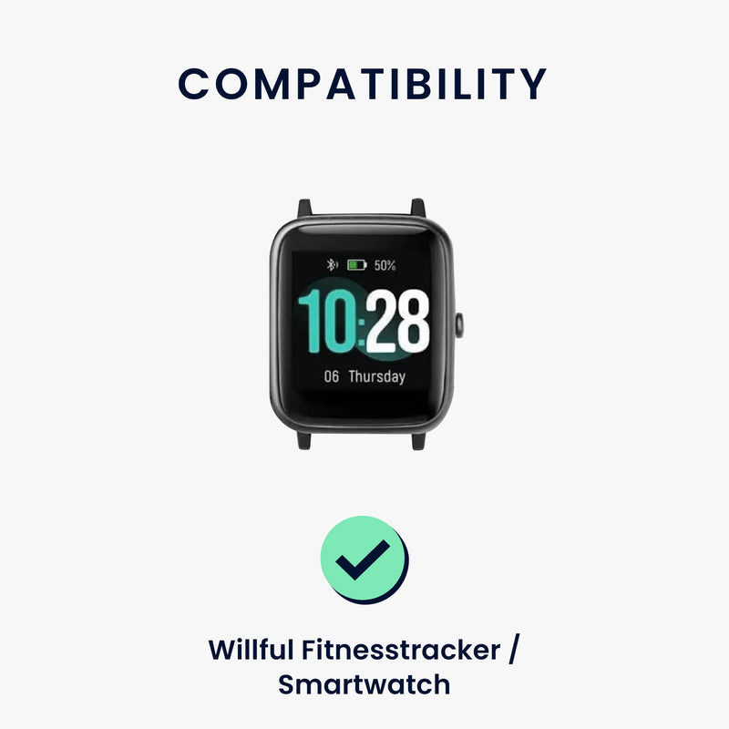 kwmobile Watch Strap for Willful Fitness Tracker / Smartwatch Strap Band Set Replacement Strap Smartwatch