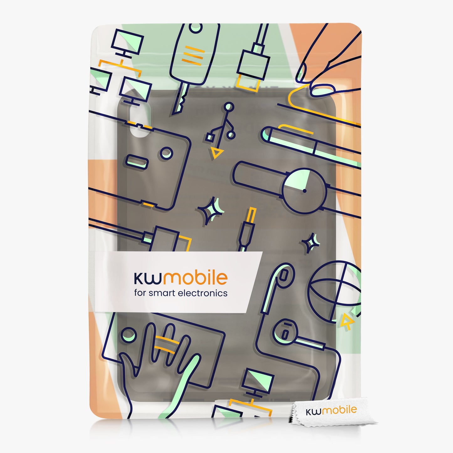 kwmobile Case Compatible with Apple iPad Mini 6 (2021) / iPad Mini 7 (2024) - Soft Silicone Case Transparent - Tablet Cover