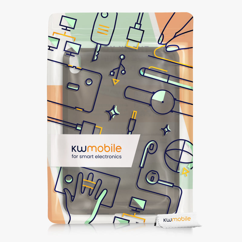 kwmobile Case Compatible with Apple iPad Mini 6 (2021) / iPad Mini 7 (2024) - Soft Silicone Case Transparent - Tablet Cover