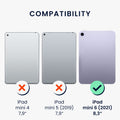 kwmobile Case Compatible with Apple iPad Mini 6 (2021) / iPad Mini 7 (2024) - Soft Silicone Case Transparent - Tablet Cover