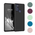 kwmobile Hülle kompatibel mit Motorola Moto G60S Hülle - weiches TPU Silikon Case - Cover geeignet für kabelloses Laden - Schwarz matt Schwarz matt  