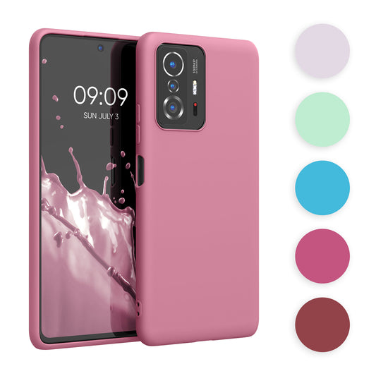 kwmobile Hülle kompatibel mit Xiaomi 11T / 11T Pro Hülle - weiches TPU Silikon Case - Cover geeignet für kabelloses Laden - Petrol matt Petrol matt  