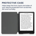 kwmobile Flip Case compatible with Amazon Kindle Paperwhite 11th Generation 2021 Cover Flipcase with Magnetic Closure Travel Lettering