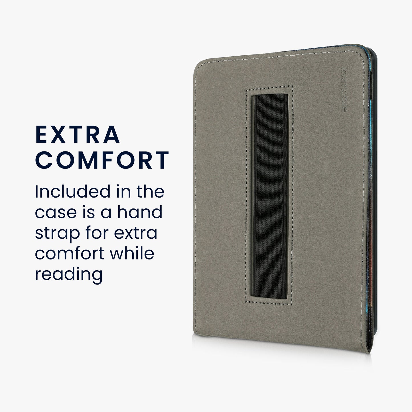 kwmobile Case Compatible with Amazon Kindle Paperwhite 11th Gen 2021 - Cover with Hand Strap and Stand