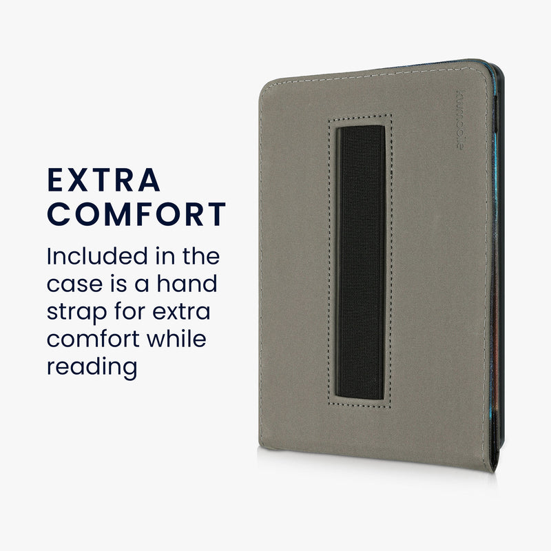 kwmobile Case Compatible with Amazon Kindle Paperwhite 11th Gen 2021 - Cover with Hand Strap and Stand