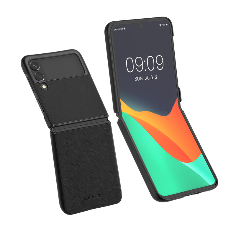 kwmobile Flip Hard Case Compatible with Samsung Galaxy Z Flip 3 5G - Foldable Phone Case - Mobile Phone Cover