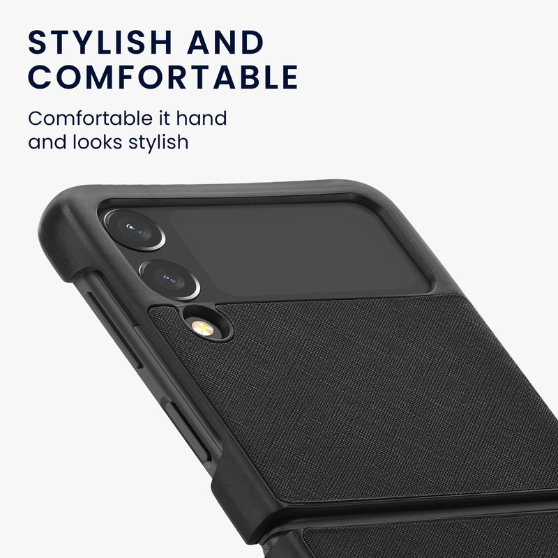 kwmobile Flip Hard Case Compatible with Samsung Galaxy Z Flip 3 5G - Foldable Phone Case - Mobile Phone Cover