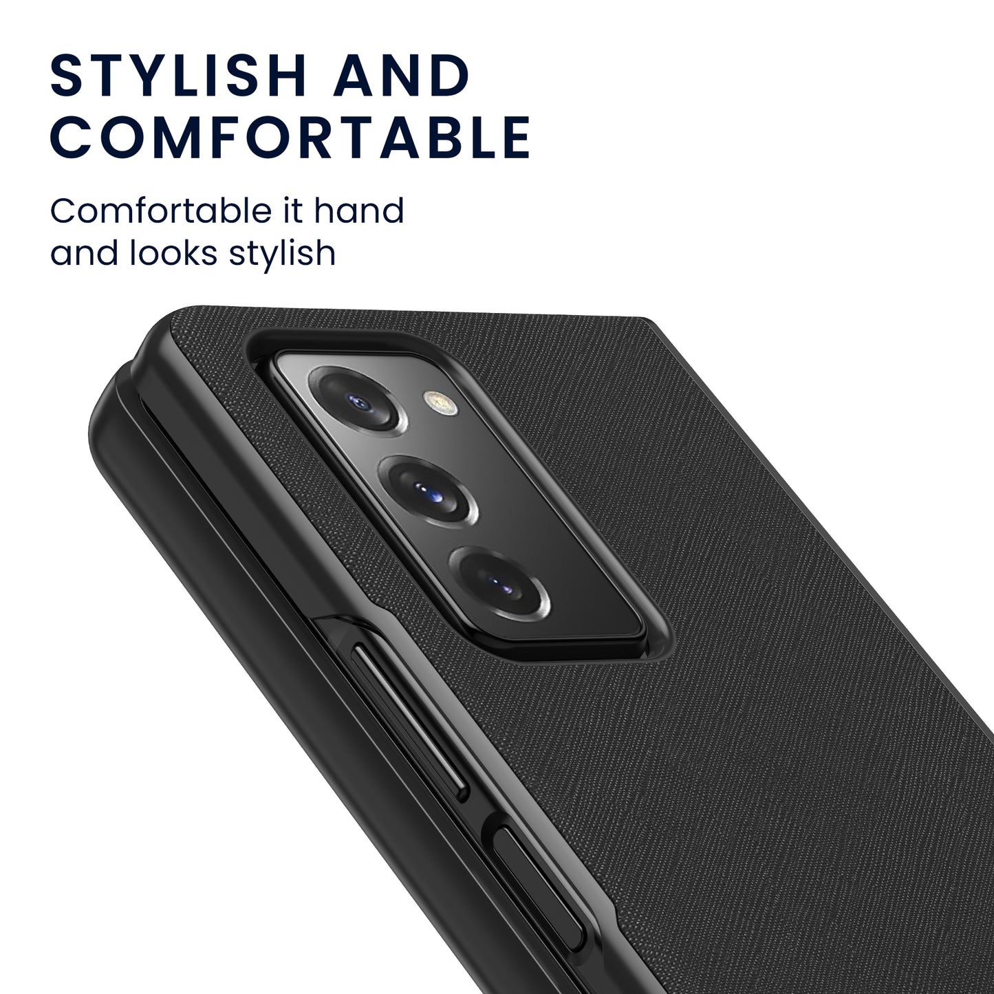 kwmobile Flip Hard Case compatible with Samsung Galaxy Z Fold 2 5G - Foldable Phone Case - Phone Cover