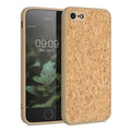 kwmobile Hülle kompatibel mit Apple iPhone SE (2022) / iPhone SE (2020) / iPhone 8 / iPhone 7 - Kork Handyhülle Cover - Schutzhülle TPU Case in Hellbraun Hellbraun  
