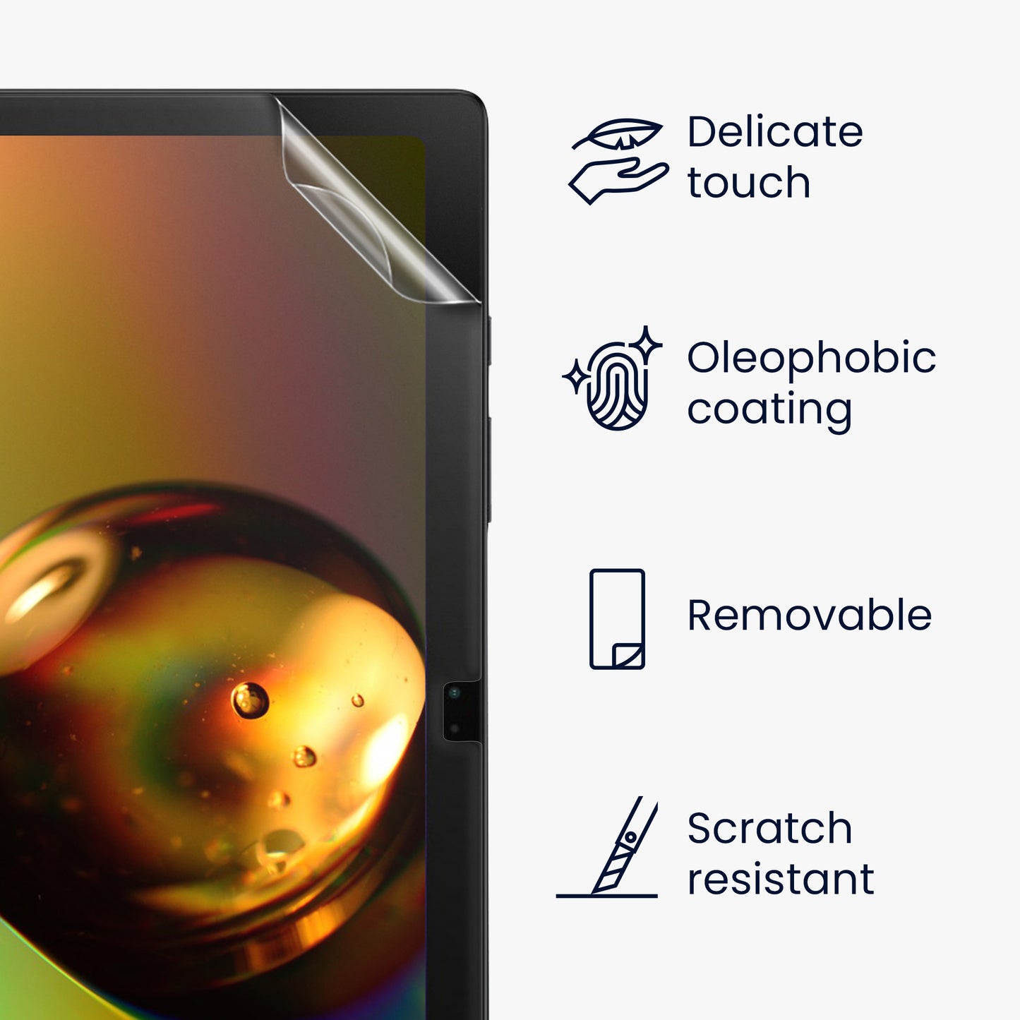 2x Screen Protector compatible with Samsung Galaxy Tab A8 10.5 (2021)