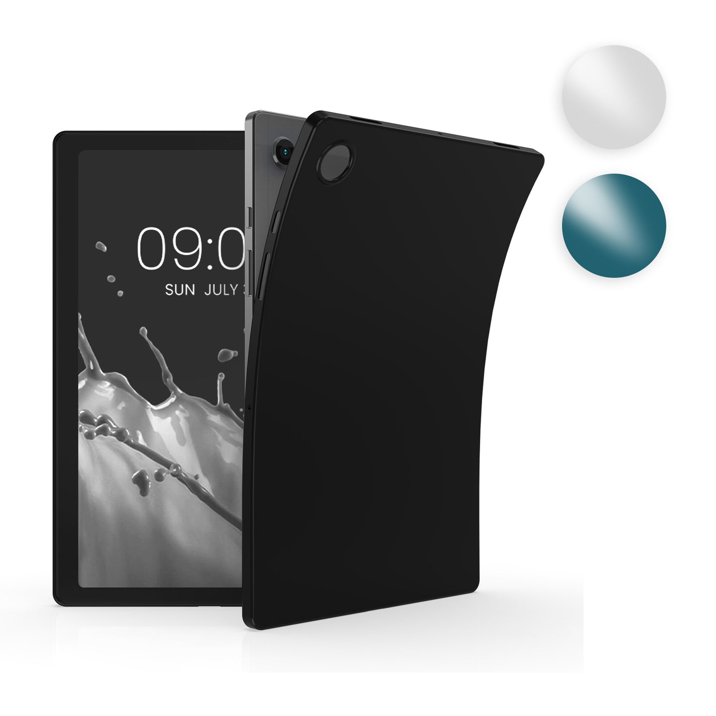 kwmobile Schutzhülle kompatibel mit Samsung Galaxy Tab A8 10.5 (2021) - Hülle Silikon - Tablet Cover Case Dunkelblau Dunkelblau  