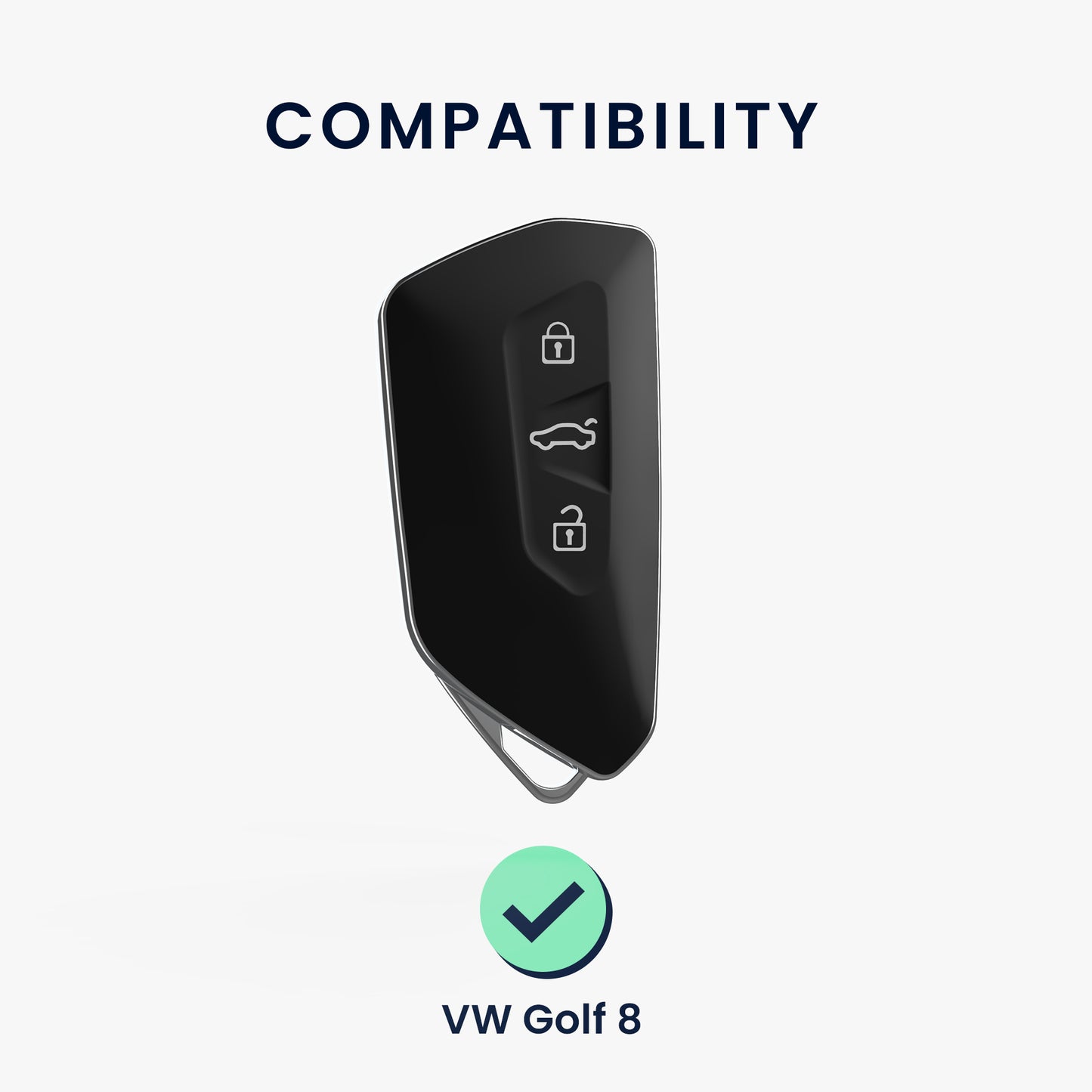 Case compatible with VW Golf 8 3-button car key