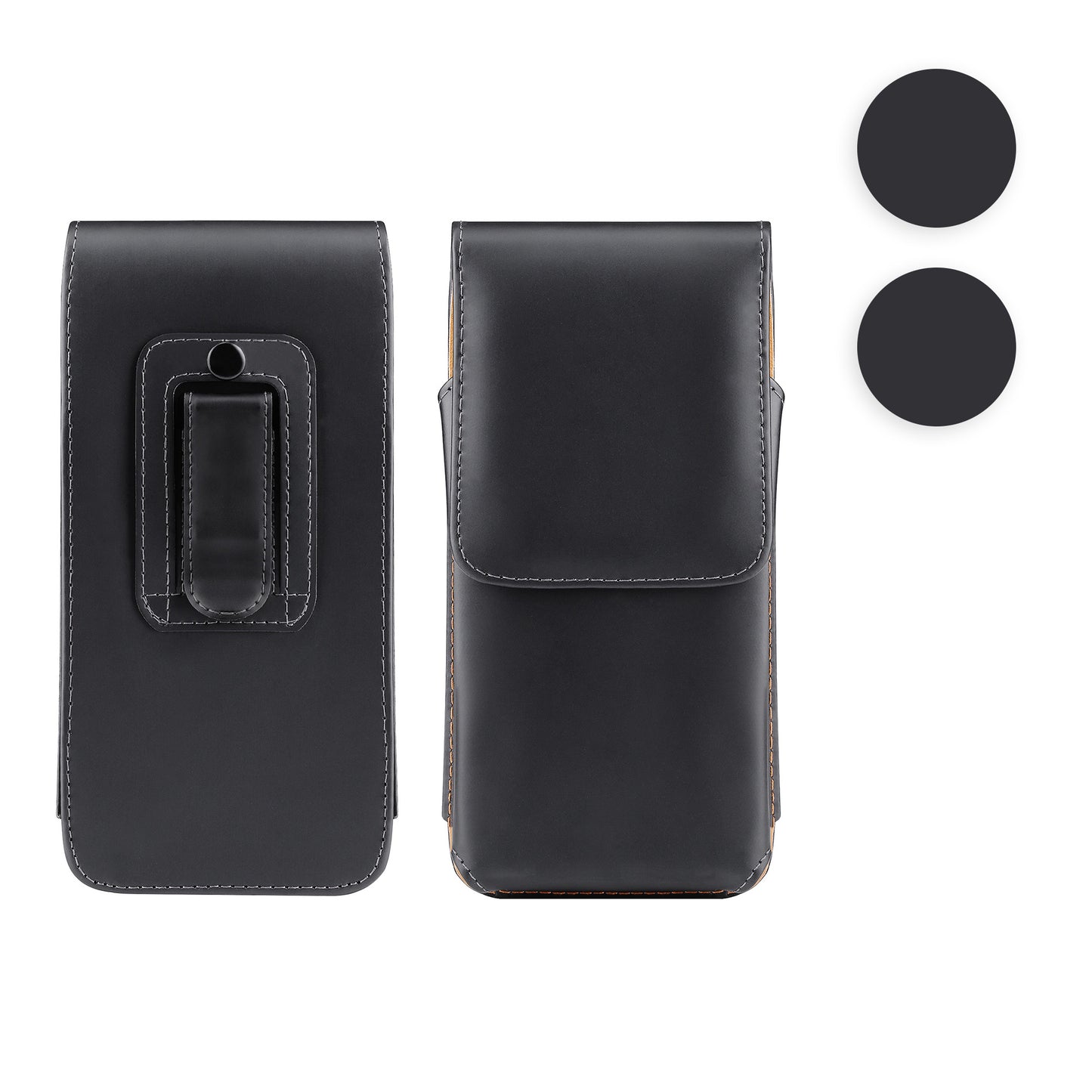 kwmobile Gürteltasche Hülle für Handys mit Gürtelclip - 17,2 x 8 cm Kunstleder Gürtel Case mit Gürtelschlaufe Schwarz Schwarz XL 