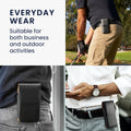 kwmobile Belt Pouch Case for Cell Phones with Belt Clip - 15.2 x 8 cm Belt Case with Belt Loop