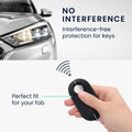 kwmobile Car Key Cover Compatible with Fiat Lancia 3-Button Foldable Car Key Case