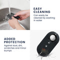 kwmobile Car Key Cover Compatible with Fiat Lancia 3-Button Foldable Car Key Case