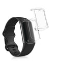 kwmobile Protective Case for Fitbit Charge 6 / Charge 5 Fullbody Screen Cover Set