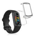kwmobile Protective Case for Fitbit Charge 6 / Charge 5 Fullbody Screen Cover Set