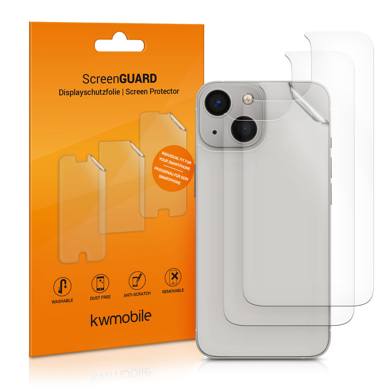 Rear Screen Protector compatible with Apple iPhone 13 mini
