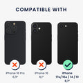 kwmobile Screen Protector compatible with Apple iPhone 17e / iPhone 16e / iPhone 14 / iPhone 13 Film Set