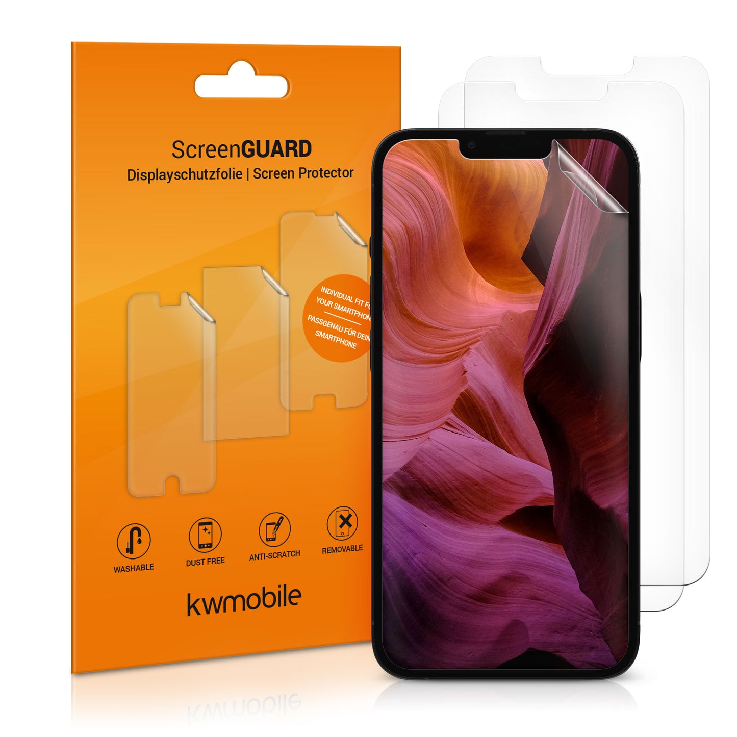 3x Crystal Clear Film for Apple iPhone 13 Pro