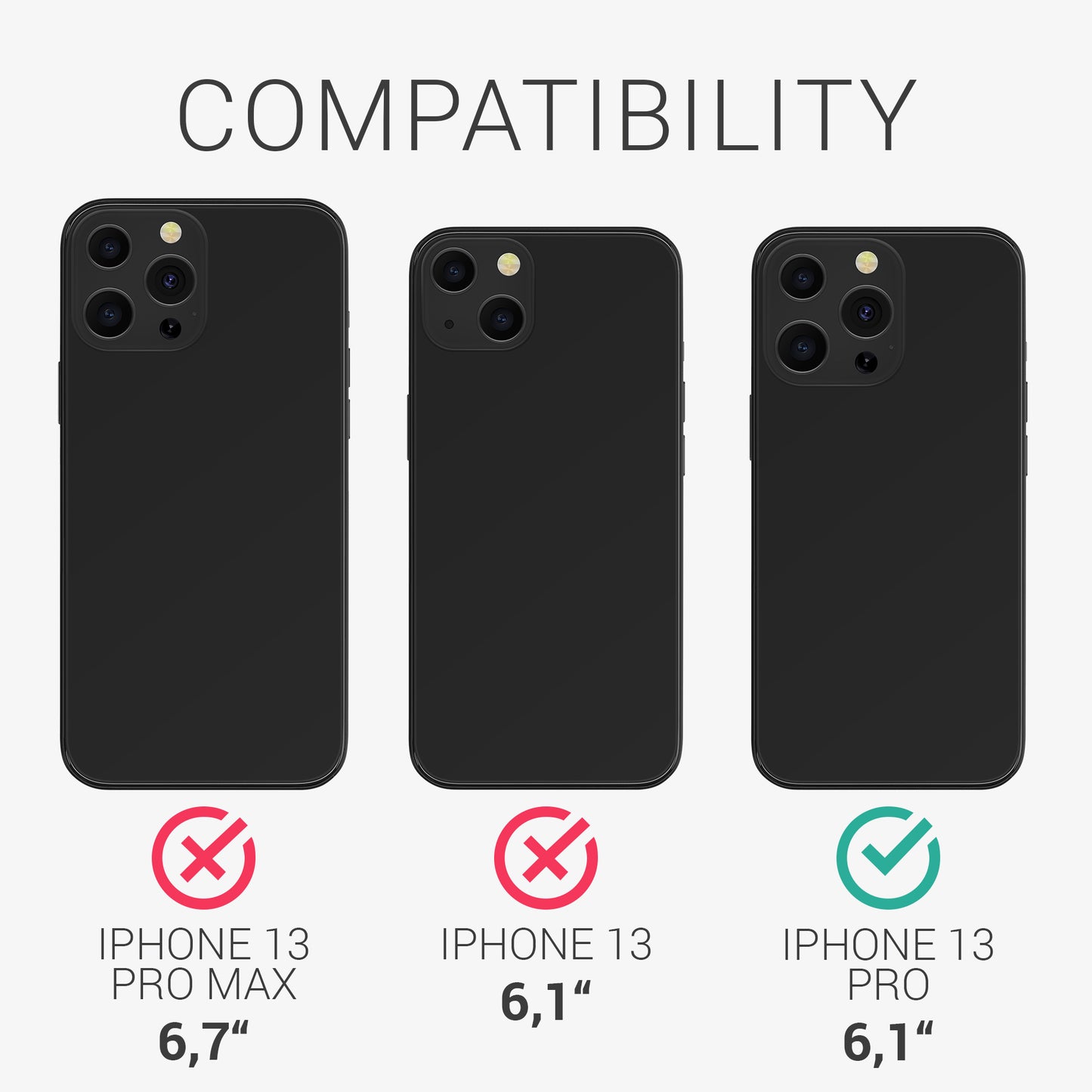 3x Crystal Clear Film for Apple iPhone 13 Pro