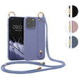 kwmobile Hülle kompatibel mit Apple iPhone 13 Pro Max - Handyhülle mit Schlaufe Ring - Handy Cover Case in Schwarz Schwarz  
