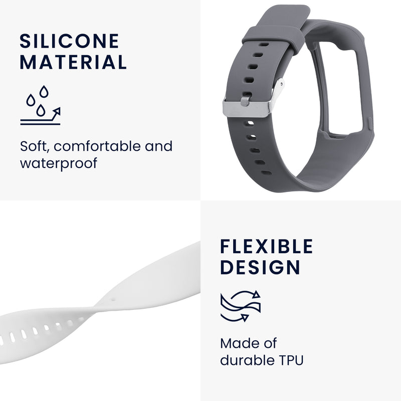 kwmobile Watch Band for Polar A360 / A370 Fitness Tracker Band Set Replacement Strap Smartwatch