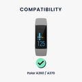 kwmobile Watch Band for Polar A360 / A370 Fitness Tracker Band Set Replacement Strap Smartwatch